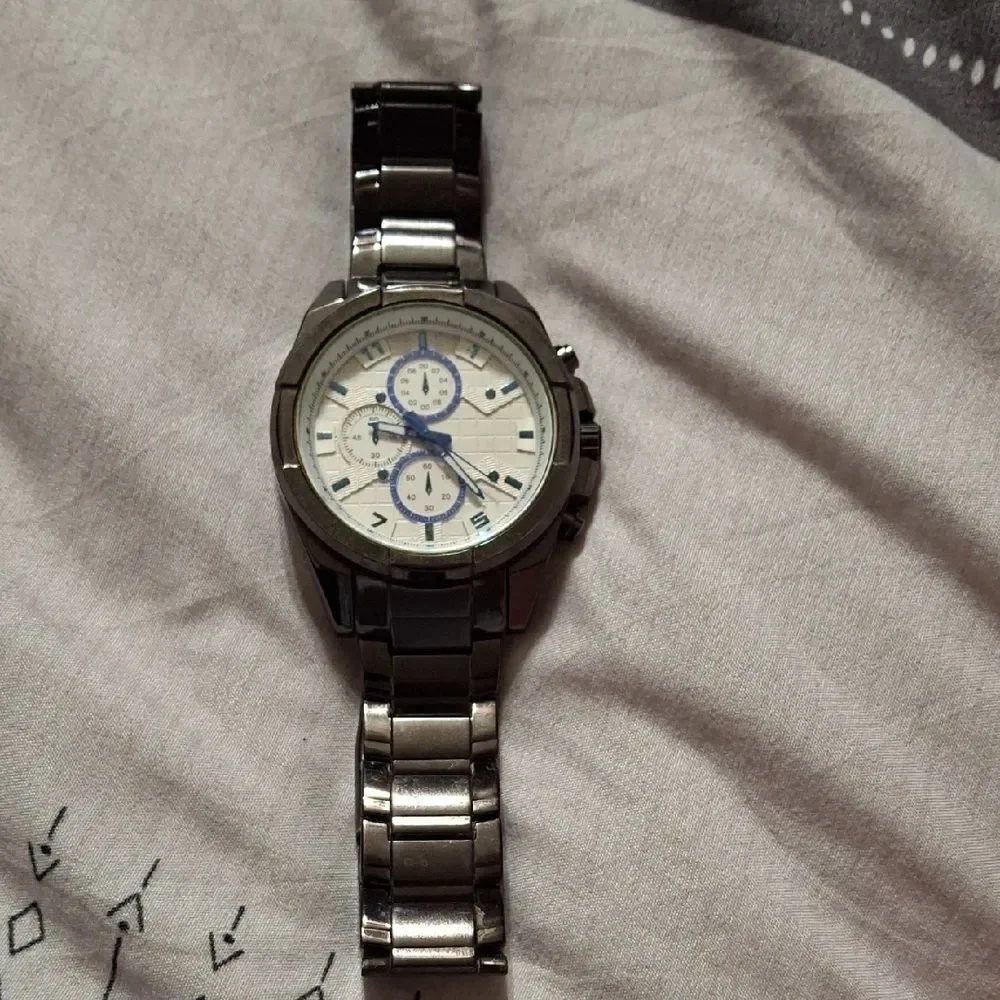 Silver Chronograph Men's Watch